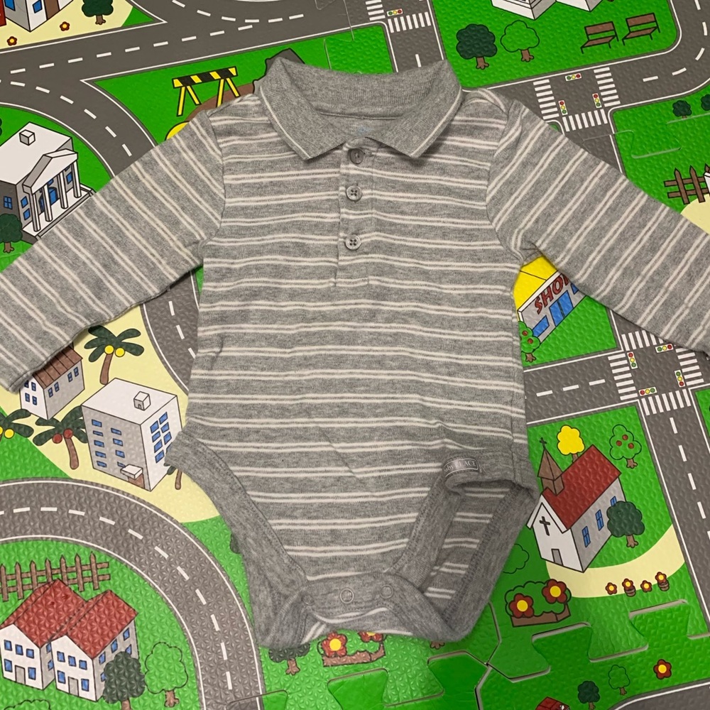 Striped Polo Onesie